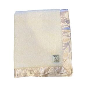 Little Giraffe Pastel Pink Blanket with Satin Border New w/Tag